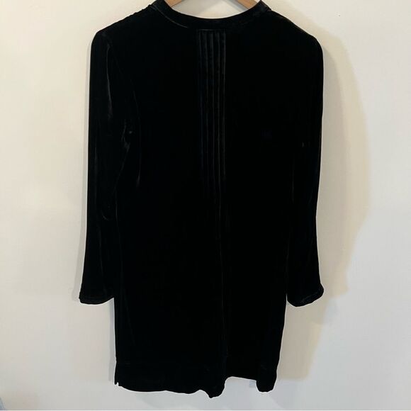 NWT Sundance Catalog Velvet Enchantment Dress in Black | Size S - Picture 5 of 8